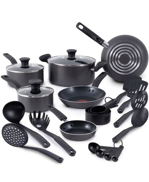 T-fal 18-pc nonstick cookware set