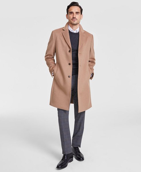 Michael Kors men's wool-cashmere overcoat