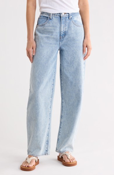 FRAME High Waist Barrel Jeans, women's (Scene)