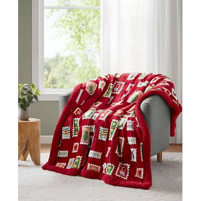 Premier Comfort plush-to-sherpa throw 50x60