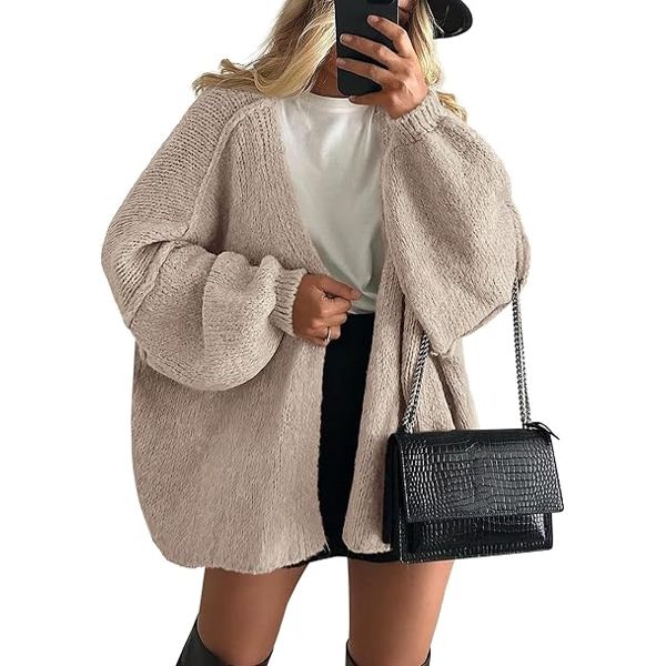 PRETTYGARDEN open-front cardigan