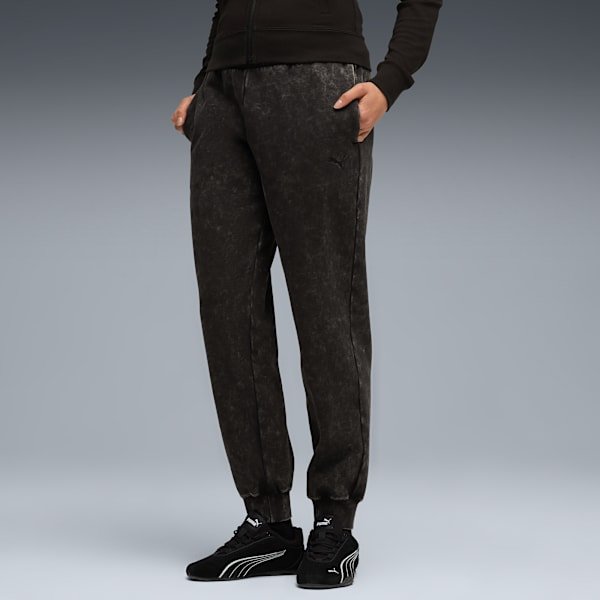 PUMA women's acid wash fleece sweatpants