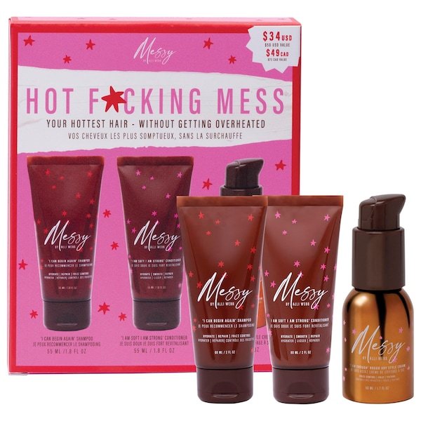 Messy Hot Mess mini hair set