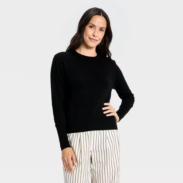 A New Day mini roll crewneck sweater