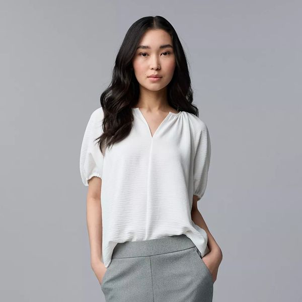 Simply Vera Vera Wang shirred blouse