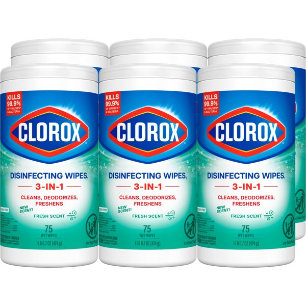Clorox disinfecting wipes 6-pack (450)