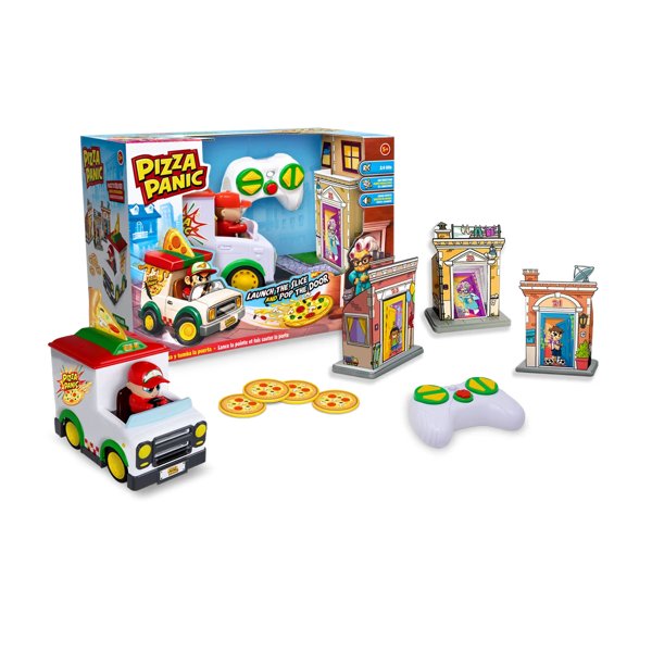 Pizza Panic! remote control pizza-launching delivery van
