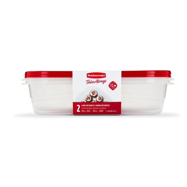 Rubbermaid TakeAlongs 1-gal 2-pack