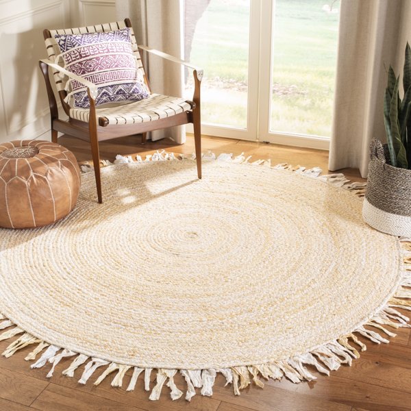 Safavieh braided cotton rug 5' round