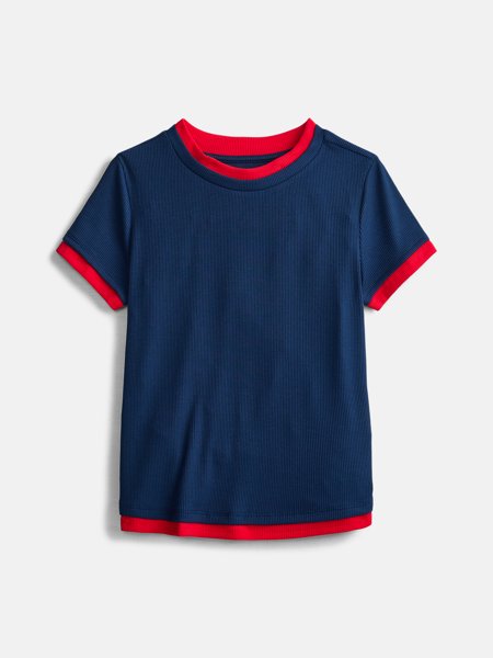 Weekend Academy girls layered tee