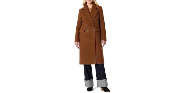Amazon Essentials double-breasted wool coat