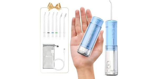 Bezvoi mini portable water flosser, 5 modes, USB-C rechargeable