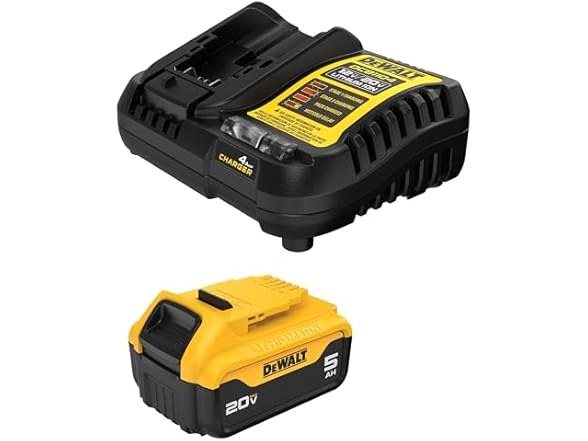 DEWALT 5Ah battery + charger kit